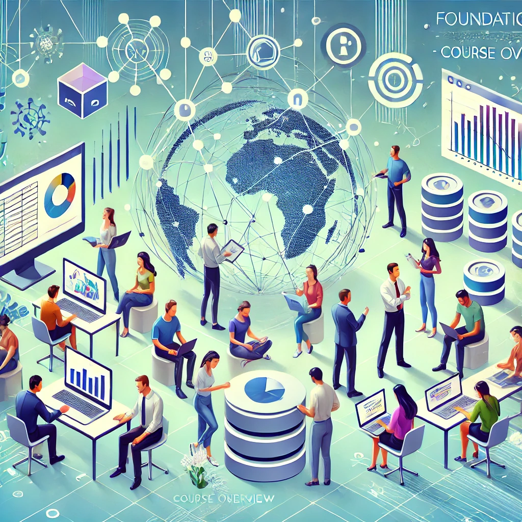 DALL·E 2025-01-14 09.50.58 – A modern and visually appealing featured image for a data analytics course titled ‘Foundations_ Data, Data, Everywhere – Course Overview.’ The illustr