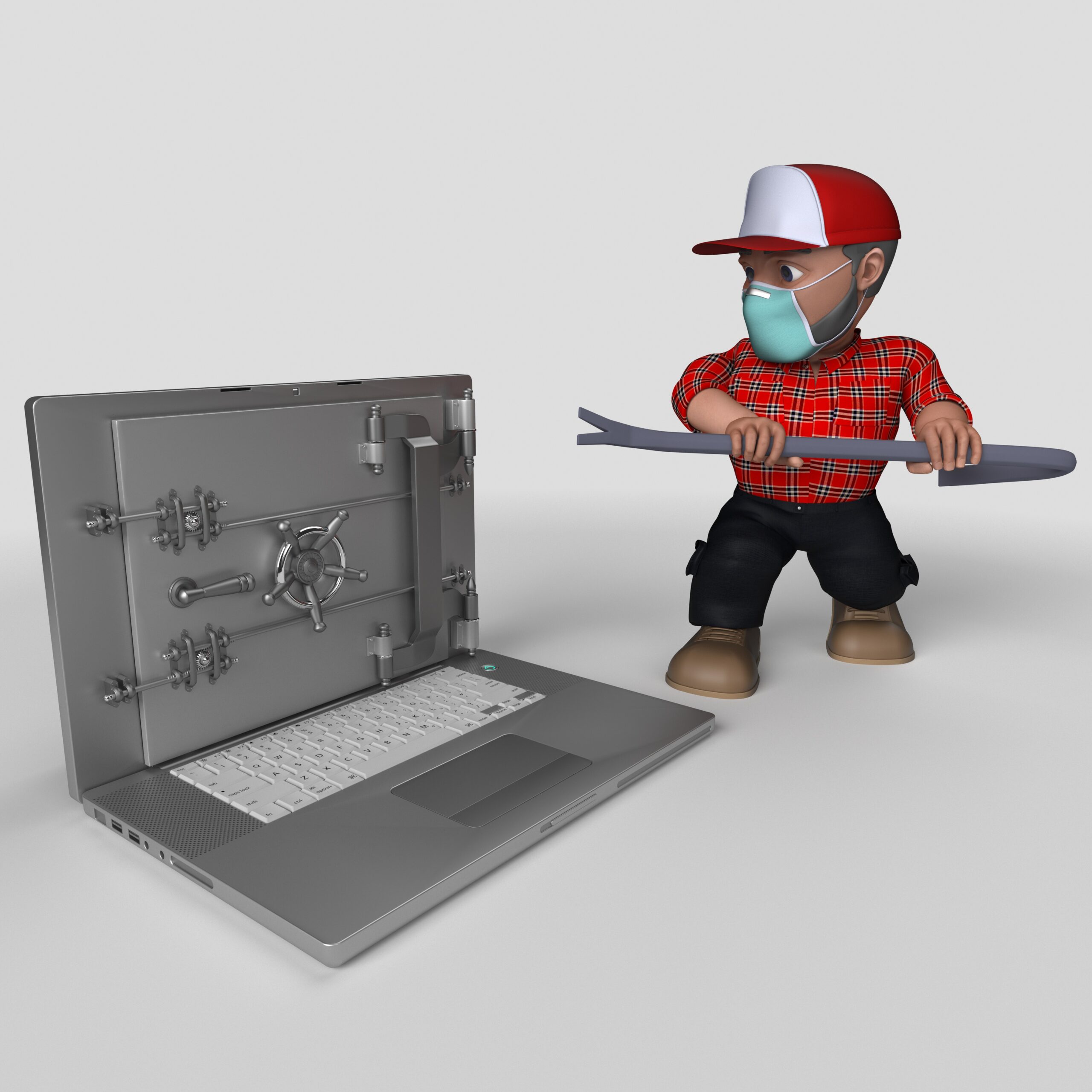 3D Cartoon Lumberjack Character