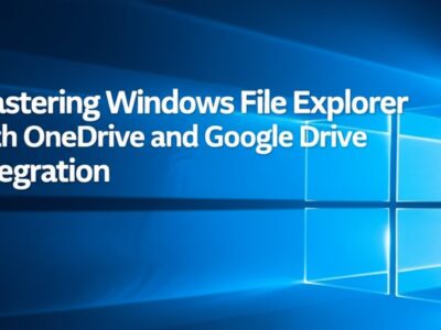 Mastering Windows File Explorer with OneDrive and Google Drive Integration